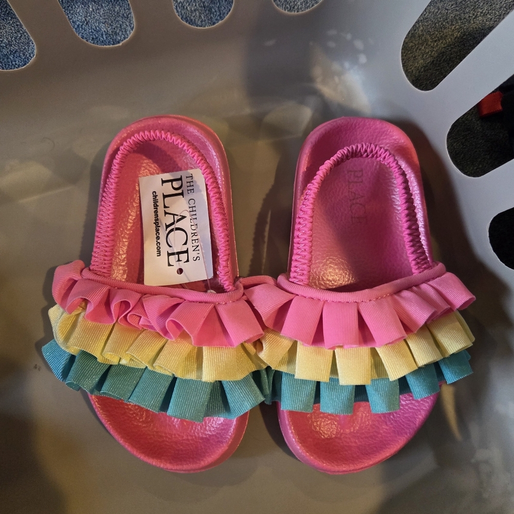 The Children's Place Multicolor Ruffle Sandals